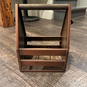 Copper Metal Caddy with Handle